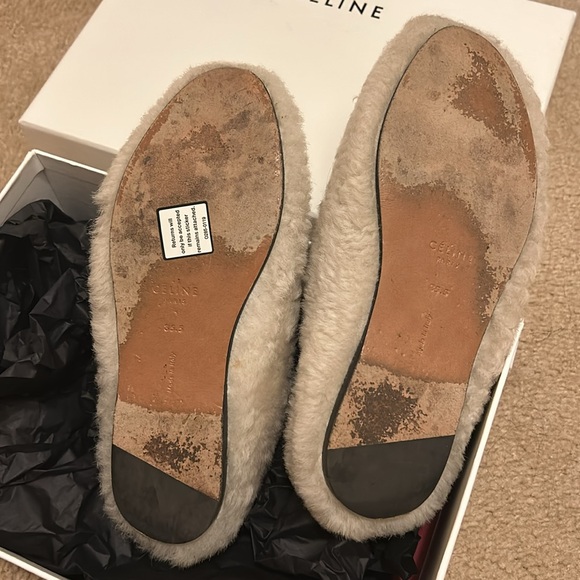 Old Celine furry slip on 35.5 - Picture 5 of 6